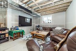 Partially finished area. - 