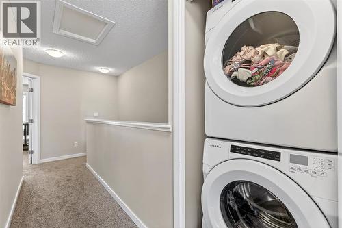 Convenient upper laundry - 330 Marquis Lane Se, Calgary, AB - Indoor Photo Showing Laundry Room