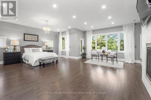 Primary Bedroom - 1285 Mineola Gardens, Mississauga, ON - Indoor Photo Showing Bedroom With Fireplace