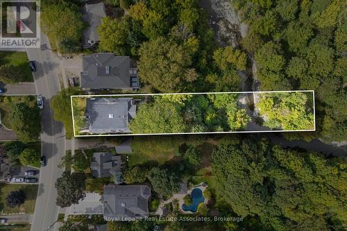 Aerial - 1285 Mineola Gardens, Mississauga, ON -  With View