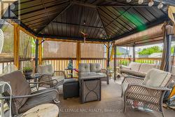 Covered patio off of the kitchen - 