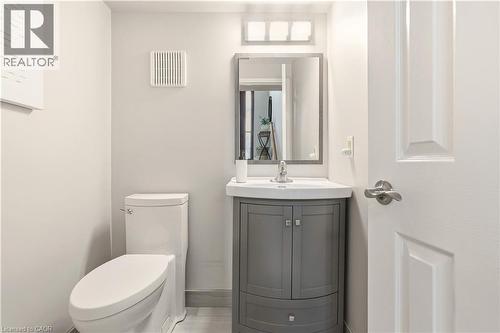 Bathroom with vanity and toilet - 1489 Litchfield Road, Oakville, ON - Indoor Photo Showing Bathroom