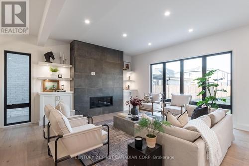 Lot 76 Silver Creek Circle, London South (South V), ON - Indoor Photo Showing Living Room With Fireplace