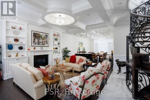 22 Ida Street, Markham, ON - Indoor Photo Showing Living Room With Fireplace