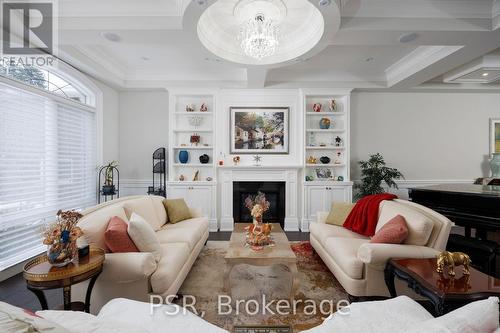 22 Ida Street, Markham, ON - Indoor Photo Showing Living Room With Fireplace