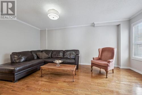 Living Room w/Hardwood Flooring & Wood Fireplace - 236 O'Donoghue Avenue, Oakville, ON - Indoor Photo Showing Living Room