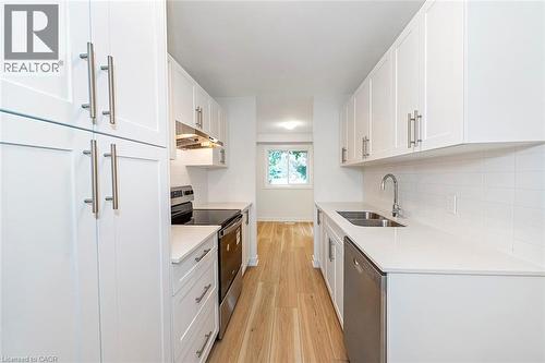 88 Tunbridge Crescent Unit# 49, Hamilton, ON - Indoor Photo Showing Kitchen With Double Sink