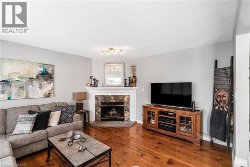 43 Buchanan Drive, Caledonia, ON - Indoor Photo Showing Living Room With Fireplace