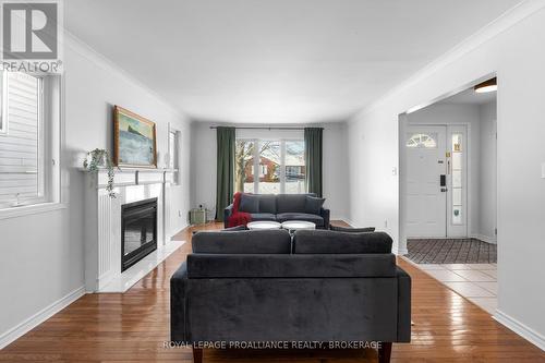 343 Sunrise Crescent, Kingston (East Gardiners Rd), ON - Indoor Photo Showing Living Room With Fireplace