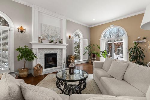 Salon - 98 Ch. De La Sève, Rigaud, QC - Indoor Photo Showing Living Room With Fireplace