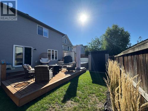Great for hosting backyard party - 11 Violet Street, St. Catharines (Grapeview), ON - Outdoor With Deck Patio Veranda With Exterior