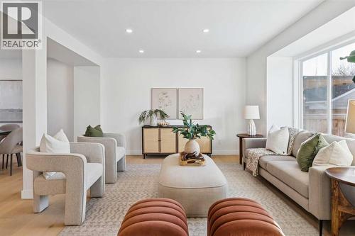 4547 Passchendaele Road Sw, Calgary, AB - Indoor Photo Showing Living Room