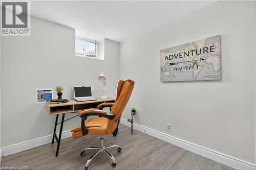 Home office with wood finished floors and baseboards - 146 Appalachian Crescent Unit# Lower, Kitchener, ON - Indoor Photo Showing Office