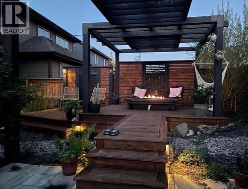 159 Riviera View, Cochrane, AB - Outdoor With Deck Patio Veranda