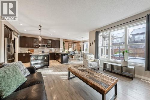 159 Riviera View, Cochrane, AB - Indoor Photo Showing Living Room