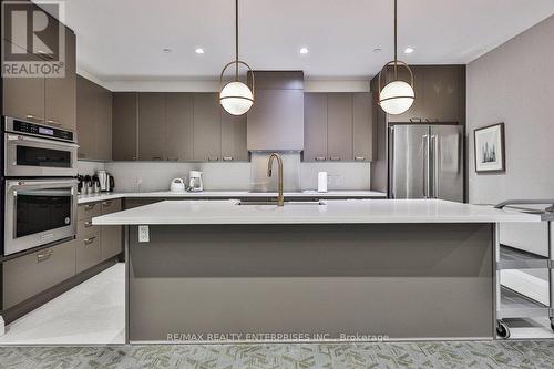 Party room full kitchen - 211 - 1800 The Collegeway, Mississauga, ON - Indoor Photo Showing Kitchen With Upgraded Kitchen