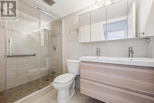Renovated Contemporary Four-Piece Bathroom - 702 - 1240 Marlborough Court, Oakville, ON - Indoor Photo Showing Bathroom