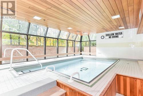 Indoor Pool & Hot Tub (Currently under Renovation) - 702 - 1240 Marlborough Court, Oakville, ON - Indoor Photo Showing Other Room With In Ground Pool
