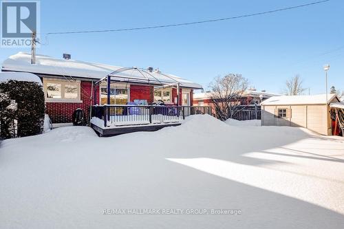 Back yard with large deck - 1259 Placid Street, Ottawa, ON - Outdoor With Deck Patio Veranda