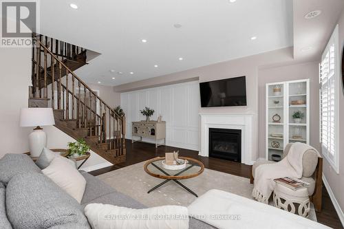 33 Westbury Way, Whitby, ON - Indoor Photo Showing Living Room With Fireplace