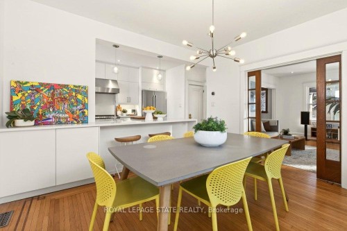 46 Connaught Avenue S, Hamilton, ON - Indoor Photo Showing Dining Room