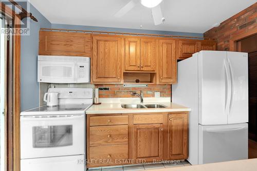 25 Lawrence Drive, Thorold (Confederation Heights), ON - Indoor Photo Showing Kitchen With Double Sink