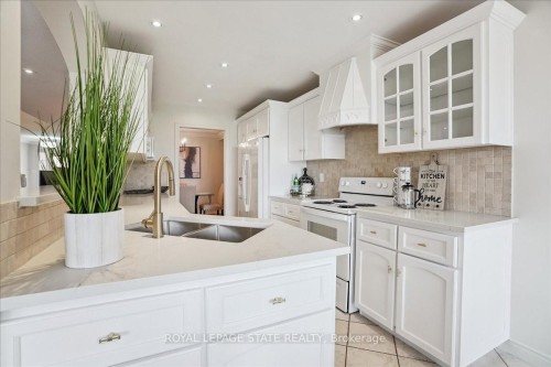 55 Edgewater Drive, Hamilton, ON - Indoor Photo Showing Kitchen With Double Sink