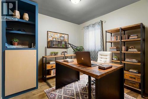 Disclaimer! This Photo is virtually staged. Main Floor- Bedroom#3- ideal for an Office room or Kids room - 284226 Township Road 254, Rural Rocky View County, AB - Indoor Photo Showing Office