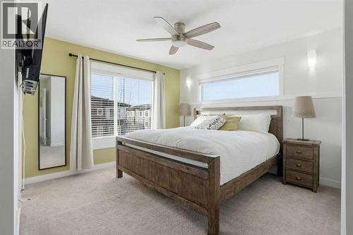 Primary suite - 70, 111 Rainbow Falls Gate, Chestermere, AB - Indoor Photo Showing Bedroom