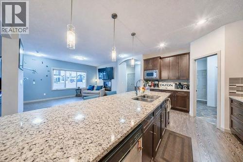 78 Caribou Crescent, Red Deer, AB - Indoor Photo Showing Kitchen With Double Sink With Upgraded Kitchen