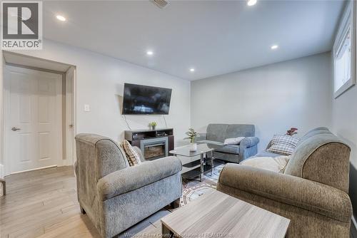 2901 Robillard Cresent, Windsor, ON - Indoor With Fireplace