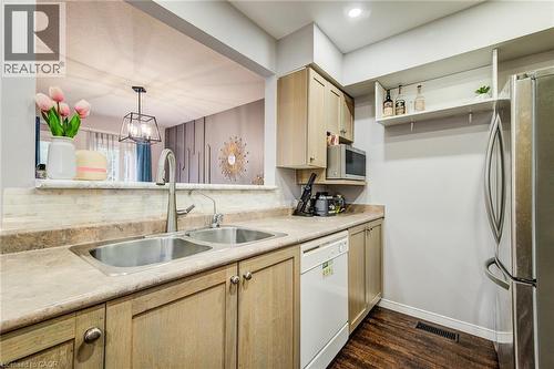 120 Dudhope Avenue Unit# 20, Cambridge, ON - Indoor Photo Showing Kitchen With Double Sink