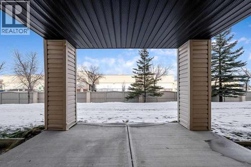 Patio Facing North - 1120, 4975 130 Avenue Se, Calgary, AB - Outdoor