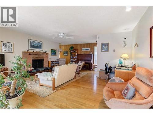 3963 Angus Drive, West Kelowna, BC - Indoor Photo Showing Living Room With Fireplace