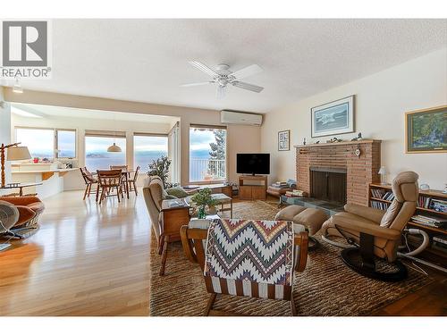 3963 Angus Drive, West Kelowna, BC - Indoor Photo Showing Living Room With Fireplace