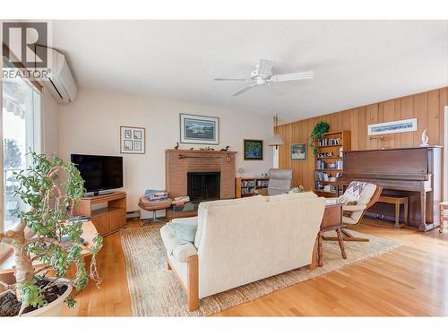 3963 Angus Drive, West Kelowna, BC - Indoor Photo Showing Living Room With Fireplace