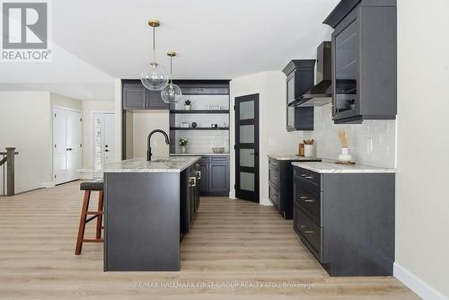 Open Concept Kitchen & Dining Area - 35 Crookston Road, Centre Hastings, ON - Indoor Photo Showing Kitchen With Upgraded Kitchen