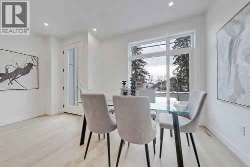 101, 3550 45 Street Sw, Calgary, AB - Indoor Photo Showing Dining Room