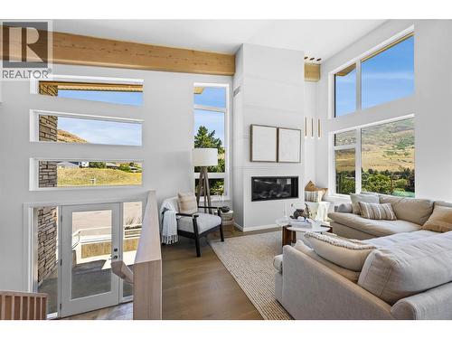3562 Sage Drive, Kamloops, BC - Indoor Photo Showing Living Room With Fireplace