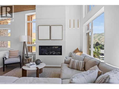 3562 Sage Drive, Kamloops, BC - Indoor Photo Showing Living Room With Fireplace