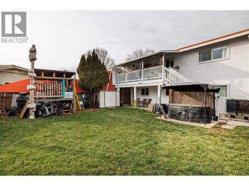Please note the sitting area below the back sundeck, perfect for downstairs unit - 865 Theodora Road, Kelowna, BC - Outdoor With Deck Patio Veranda