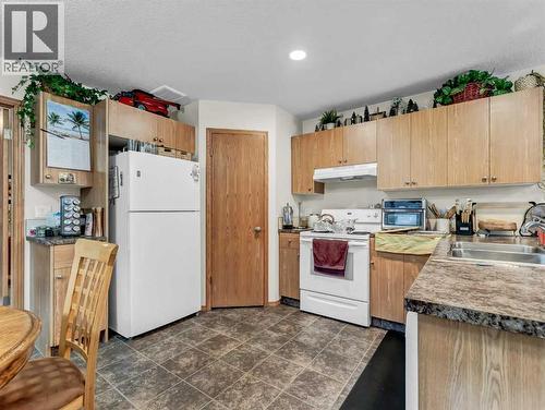 628 Industrial Avenue Se, Medicine Hat, AB - Indoor Photo Showing Kitchen With Double Sink