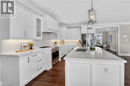 224 Mountain Road, Grimsby, ON - Indoor Photo Showing Kitchen With Double Sink With Upgraded Kitchen