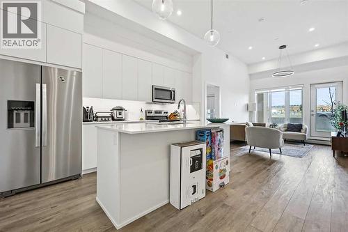 3121, 60 Skyview Ranch Road Ne, Calgary, AB - Indoor Photo Showing Kitchen With Stainless Steel Kitchen With Upgraded Kitchen