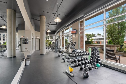 S204-737 Humboldt St, Victoria, BC - Indoor Photo Showing Gym Room