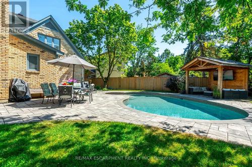 81 Flanders Drive, Hamilton, ON - Outdoor With In Ground Pool With Deck Patio Veranda With Backyard