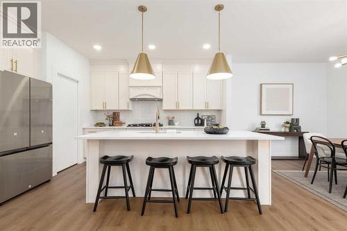 332 Rivergrove Chase W, Lethbridge, AB - Indoor Photo Showing Kitchen With Upgraded Kitchen