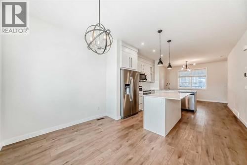 301, 50 Cornerstone Passage, Calgary, AB - Indoor Photo Showing Kitchen With Upgraded Kitchen