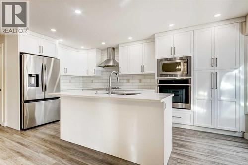 83 Hawkfield Crescent Nw, Calgary, AB - Indoor Photo Showing Kitchen With Stainless Steel Kitchen With Upgraded Kitchen