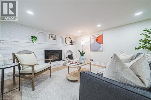 131 Welbourn Drive, Hamilton, ON - Indoor With Fireplace